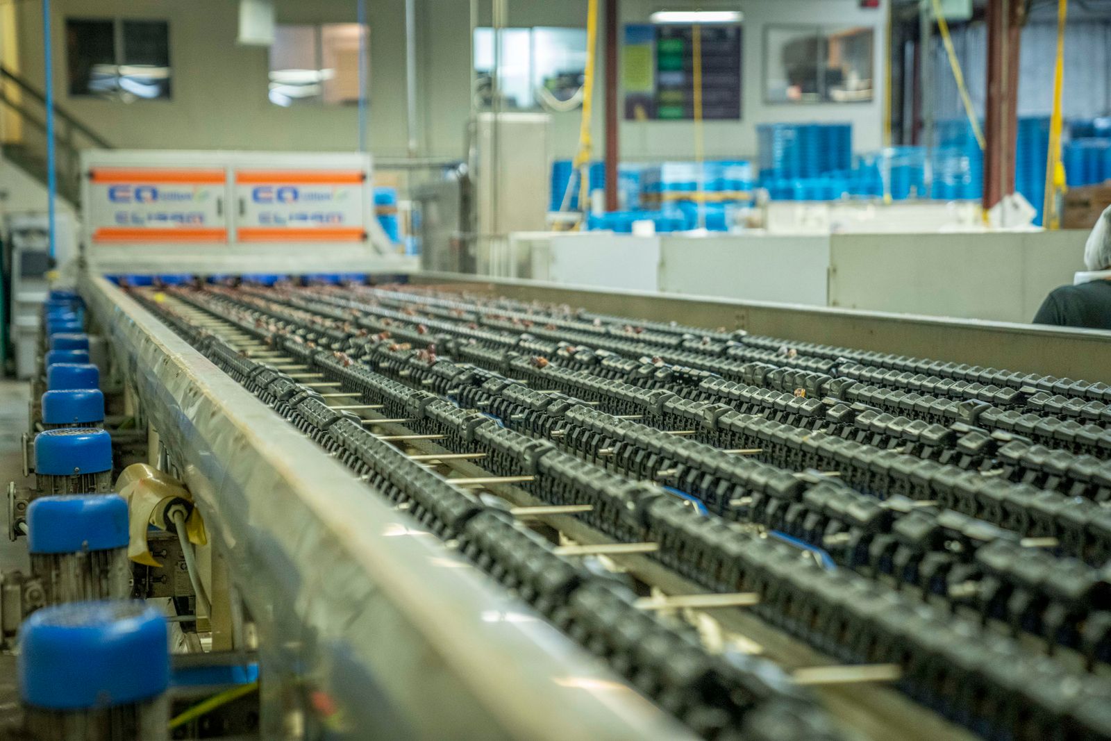 Conveyor belt on an industrial plant